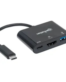Alternative view of Techly Multiport адаптер USB-C 3.1 on HDMI/USB-A/USB-C