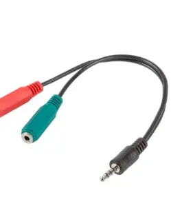 Alternative view of Lanberg адаптер Jack Mini(M) -> Jack Mini(F)x2 20cm