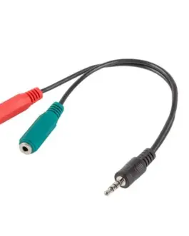 Alternative view of Lanberg адаптер Jack Mini(M) -> Jack Mini(F)x2 20cm