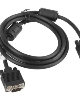 Alternative view of Lanberg кабел VGA Ferryt 1.8M M/F Shield черен