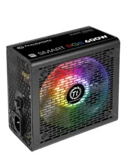 Alternative view of Thermaltake Smart 600W RGB (80+ 230V EU, 2xPEG, 120mm, Single Rail)