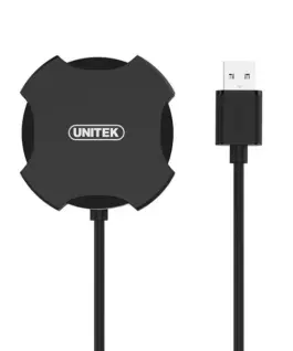 Unitek HUB 4x USB 2.0 micro черен