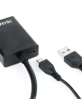 Alternative view of Gembird VGA to HDMI конвертор 15 cm черен