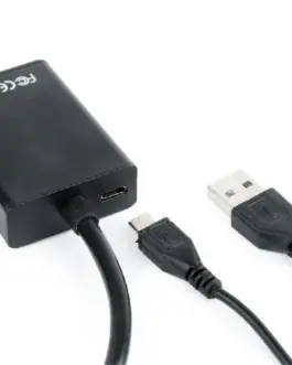 Alternative view of Gembird VGA to HDMI конвертор 15 cm черен