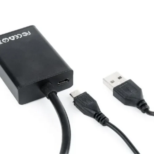 Alternative view of Gembird VGA to HDMI конвертор 15 cm черен