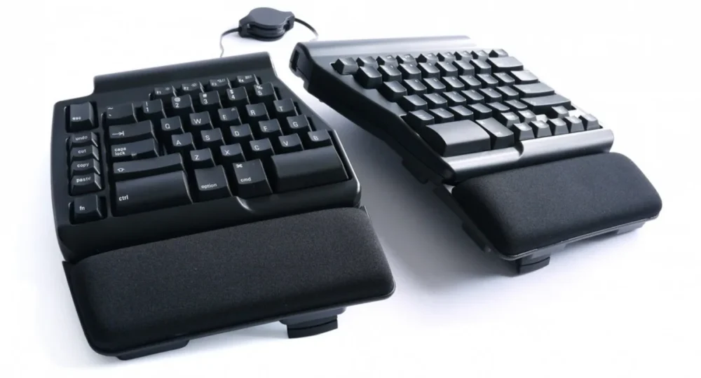 Matias Mac Ergo Pro mechanical keyboard (hub 3xUSB ergonomic) черен