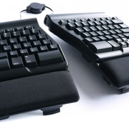 Matias Mac Ergo Pro mechanical keyboard (hub 3xUSB ergonomic) черен