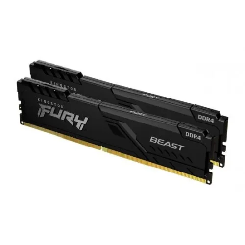 Alternative view of Памет за компютър Kingston FURY Beast Black 64GB(2x32GB) DDR4 3200MHz KF432C16BBK2/64