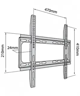 Alternative view of TB TV wall mount TB-450 up to 65 inches 40kg max VESA 400x400