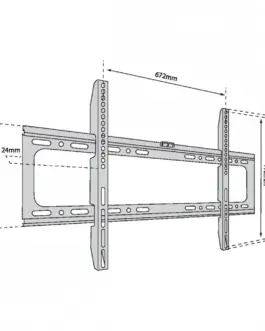 Alternative view of TB TV wall mount TB-750 up to 80 inches 60kg max VESA 600x400