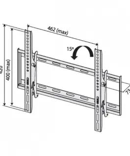 TB TV wall mount TB-451 up to 65 40kg max VESA 400×400