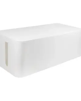 LogiLink кабел Box organizer бял