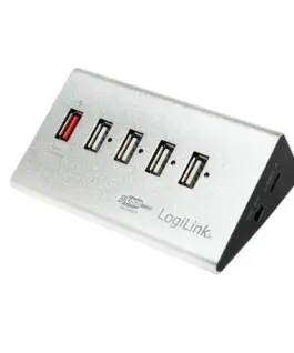 LogiLink Desktop hub 4xUSB 2.0 with захранващ блок
