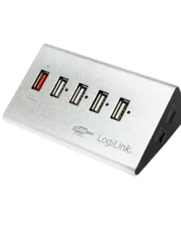 LogiLink Desktop hub 4xUSB 2.0 with захранващ блок