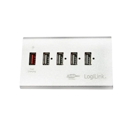 LogiLink Desktop hub 4xUSB 2.0 with захранващ блок
