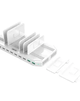 Alternative view of Unitek зарядна станция 10xUSB 160W,QC3.0,USB-C, Y-219