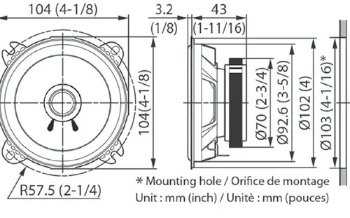 Alternative view of Kenwood KFC-S1056