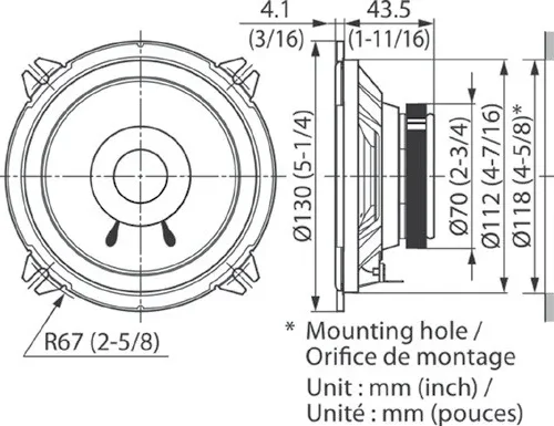 Alternative view of Kenwood KFC-S1356