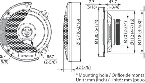 Alternative view of Kenwood KFC-S1366