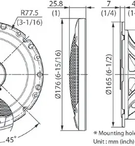 Alternative view of Kenwood KFC-1766