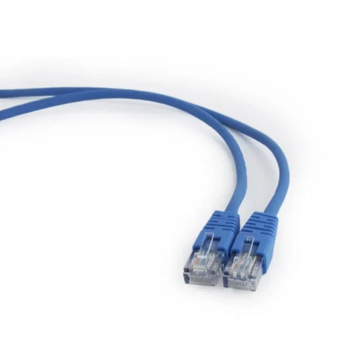 Gembird син Patch cord cat. 5E molded strain relief 50u plugs 0.5 m