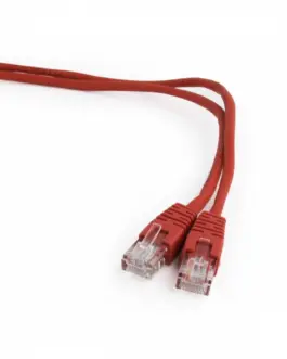 Gembird червен Patch cord cat. 5E molded strain relief 50u plugs 3 meters