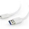 Gembird USB кабел 3.0 C AM/CM 1m/бял