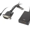 Lanberg адаптер VGA(M) + Audio - HDMI (Ż)