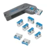 LogiLink USB port blocker key and 8x locks