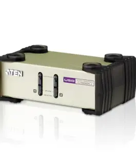Alternative view of ATEN ATEN BIURKOWY KVM 2PORT PS2 USB VGA CS82U