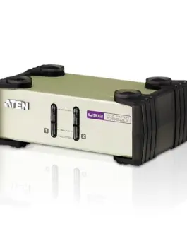 Alternative view of ATEN ATEN BIURKOWY KVM 2PORT PS2 USB VGA CS82U