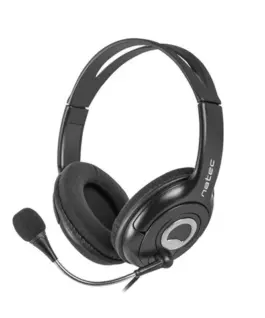 Natec Bear 2 headset with черен microphone