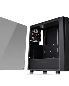 Alternative view of Thermaltake Versa J21 USB3.0 Tempeчервен Glass - черен