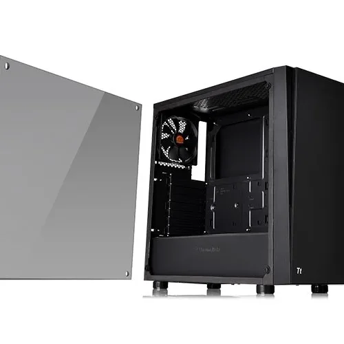 Alternative view of Thermaltake Versa J21 USB3.0 Tempeчервен Glass - черен