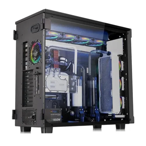 Thermaltake View 91 RGB Riing Tempeчервен Glass XL-ATX Super Tower –