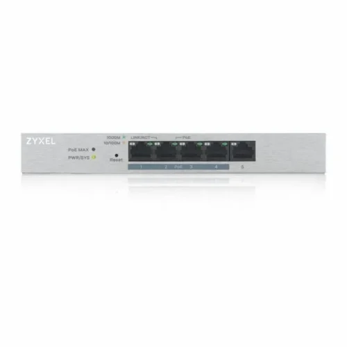Alternative view of Zyxel GS1200-5HPV2-EU0101F Smart Switch 5xGigabit 4xPOE 60W