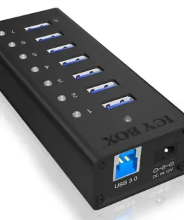 IcyBox IB-AC618 active 7 port USB Hub