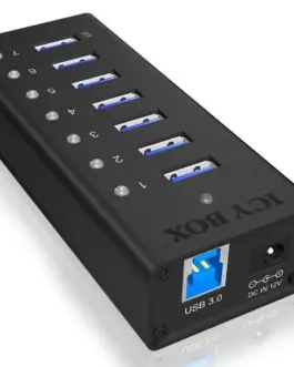 IcyBox IB-AC618 active 7 port USB Hub