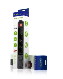 Alternative view of Gembird Surge protector 5 X German socket/3m