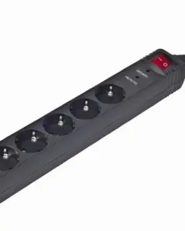 Gembird Surge protector 5 X German socket/3m