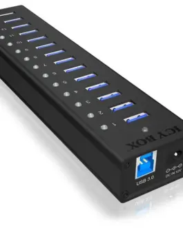 IcyBox IB-AC6113 active HUB/Aluminium