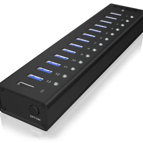 IcyBox IB-AC6113 active HUB/Aluminium