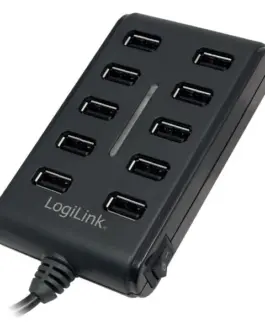 LogiLink 10-Ports Hub USB2.0 with on / off switch
