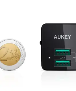Alternative view of AUKEY PA-U32 черен Mini fast зарядно 4.8A 12W