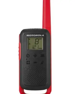 Alternative view of Motorola T62 PMR 446 WALKIE TALKIE черен-червен