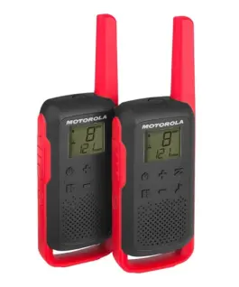Motorola T62 PMR 446 WALKIE TALKIE черен-червен