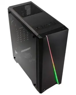 Alternative view of AeroCool Компютър case PGS CYLON RGB ADVANCE черен/USB3/ATX