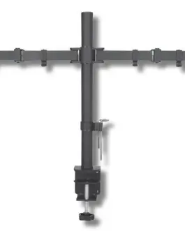 Techly Double desk LCD монитор arm 13-27inch 2x10kg VESA adjustable