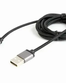 Gembird памучна оплетка Micro USB кабел/1.8m/черен