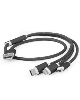 Gembird USB 3-in-1 кабел за зареждане/1m/черен